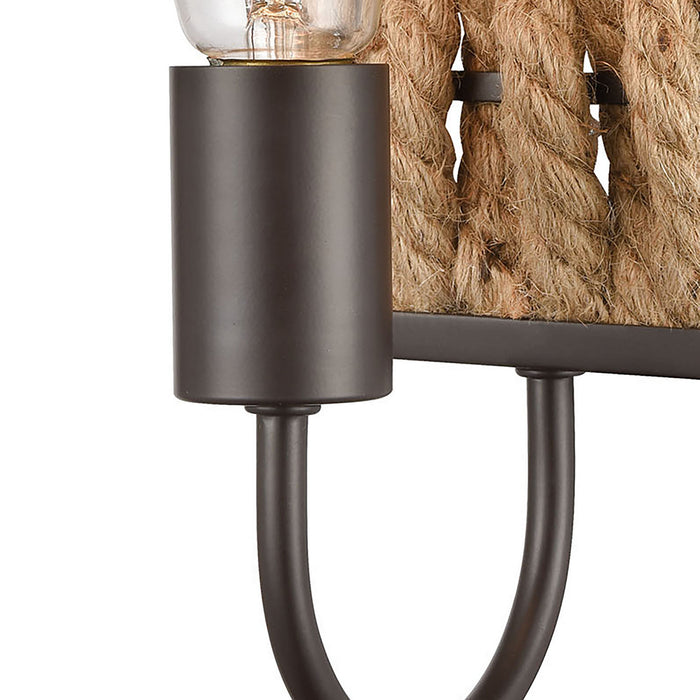 One Light Vanity Lamp from the Weaverton collection in Oil Rubbed Bronze finish