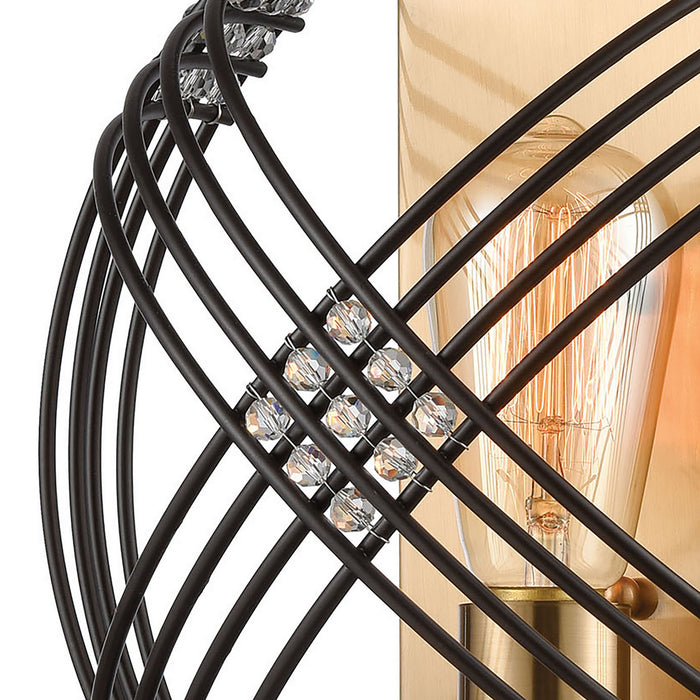 One Light Wall Sconce from the Concentric collection in Oil Rubbed Bronze finish