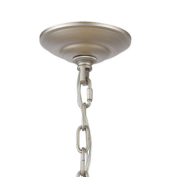 One Light Mini Pendant from the Delray collection in Aged Silver finish