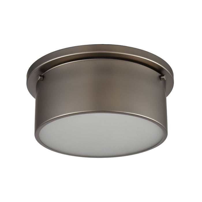Two Light Flush Mount from the Flushmounts collection in Black Nickel finish