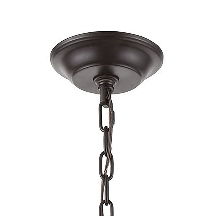 Nine Light Chandelier from the Congruency collection in Oil Rubbed Bronze finish