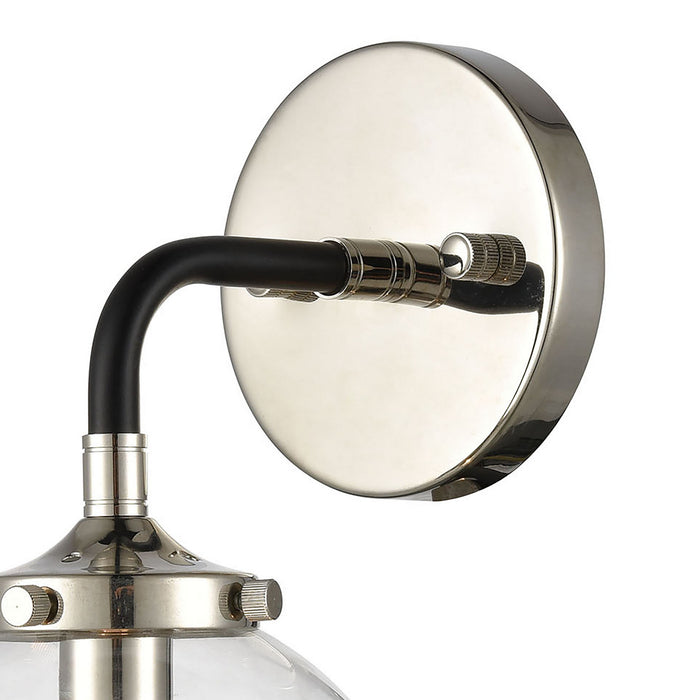 One Light Wall Sconce from the Boudreaux collection in Polished Nickel finish