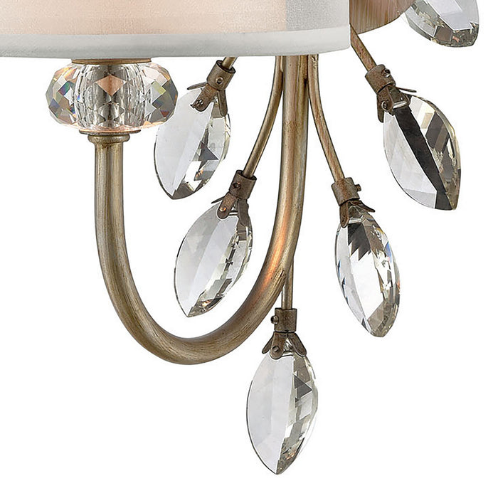One Light Vanity Lamp from the Asbury collection in Aged Silver finish
