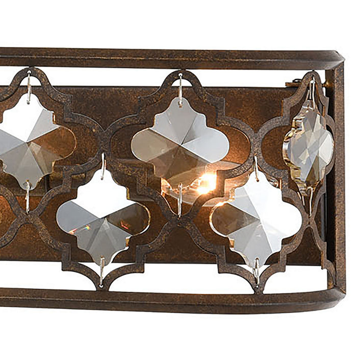 Six Light Vanity from the Armand collection in Weathered Bronze finish