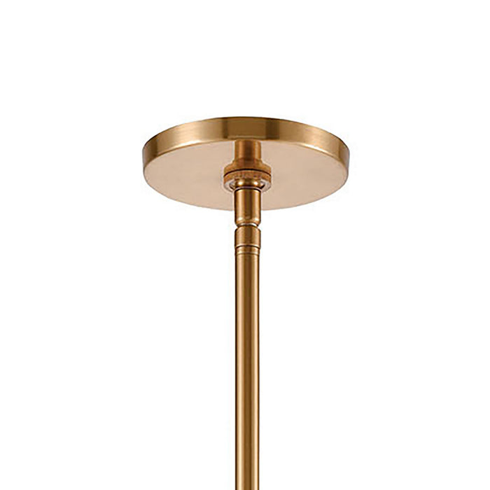 Five Light Chandelier from the Collective collection in Satin Brass finish