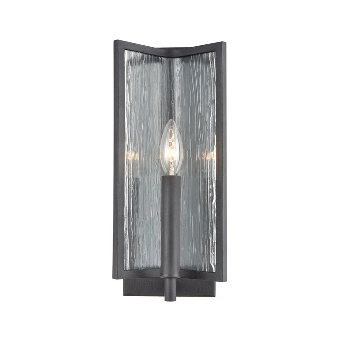One Light Wall Sconce from the Inversion collection in Charcoal finish