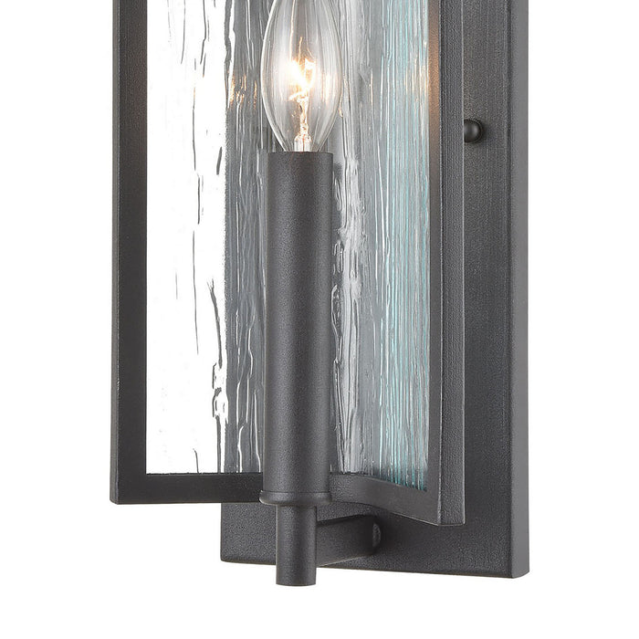 One Light Wall Sconce from the Inversion collection in Charcoal finish