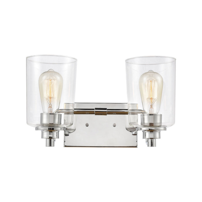 Two Light Vanity Lamp from the Robins collection in Polished Chrome finish