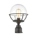 ELK Home - 57293/1 - One Light Outdoor Post Lantern - Girard - Charcoal