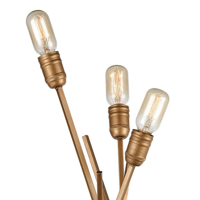 Six Light Wall Sconce from the Xenia collection in Matte Gold finish