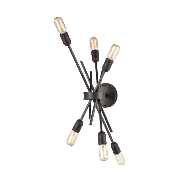 Six Light Wall Sconce from the Xenia collection in Oil Rubbed Bronze finish