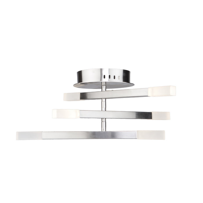Artcraft - SC13097SN - Six Light Flush Mount - Twig - Satin Nickel