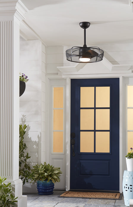 20``Ceiling Fan from the Henry collection in Black finish