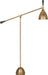 Robert Abbey - 1341 - One Light Floor Lamp - Ledger - Warm Brass w/ Dark Walnut
