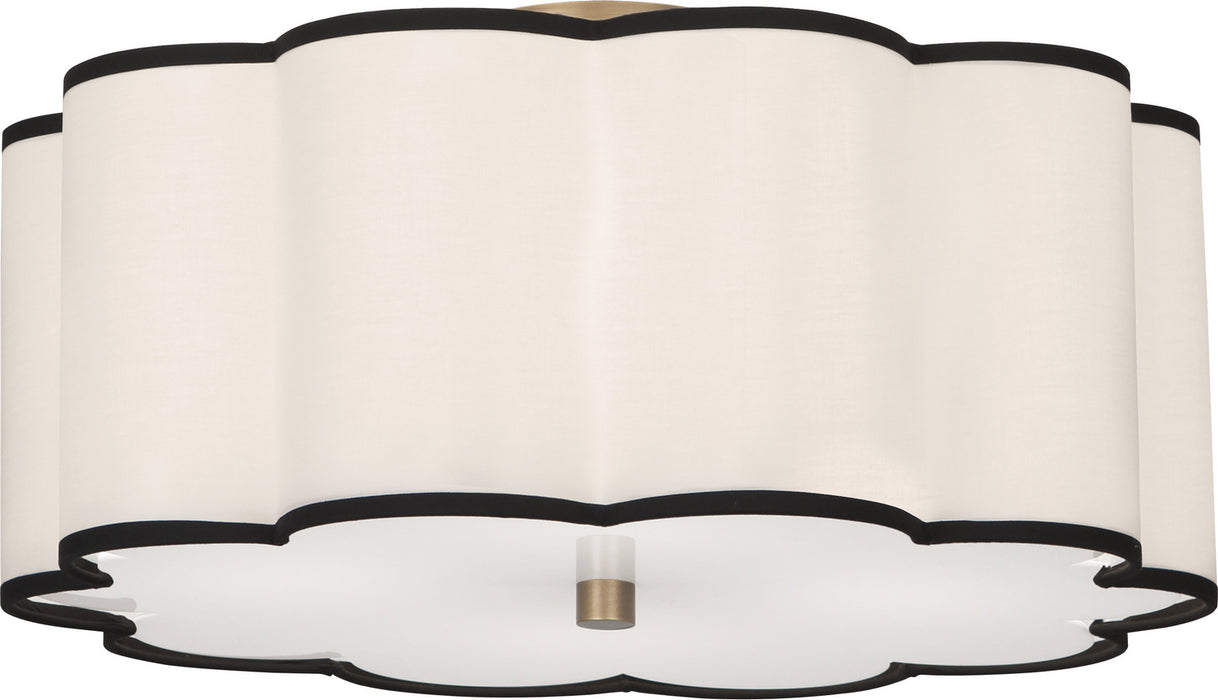 Robert Abbey - 2200 - Four Light Flushmount - Axis - Aged Brass