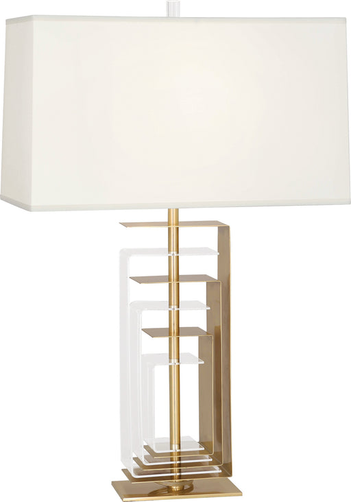 Robert Abbey - 279 - One Light Table Lamp - Braxton - Modern Brass w/ Clear Acrylic