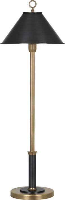 Robert Abbey - 703 - One Light Table Lamp - Aaron - Warm Brass w/ Deep Patina Bronze