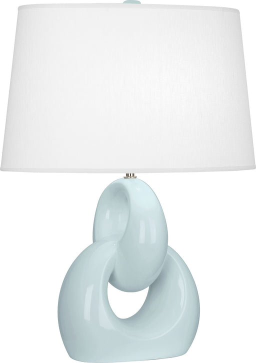 Robert Abbey - BB981 - One Light Table Lamp - Fusion - Baby Blue Glazed Ceramic w/ Polished Nickel