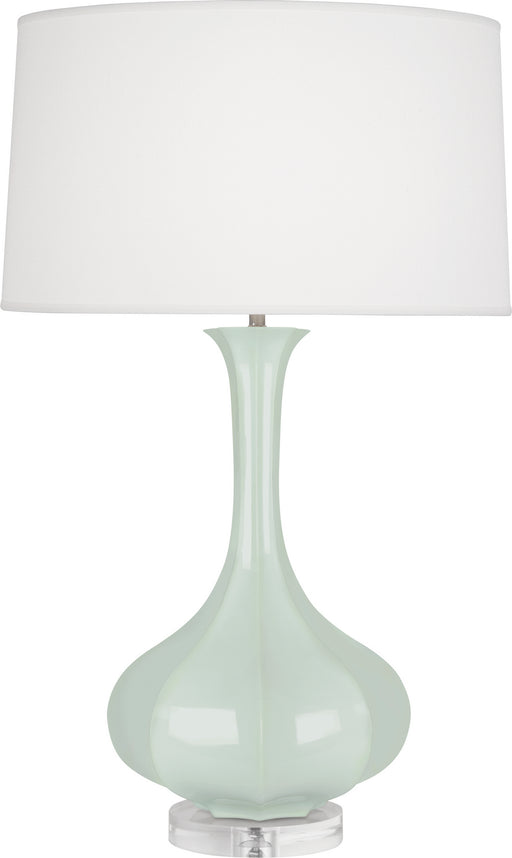 Robert Abbey - CL996 - One Light Table Lamp - Pike - Celadon Glazed Ceramic w/ Lucite Base