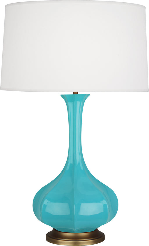 Robert Abbey - EB994 - One Light Table Lamp - Pike - Egg Blue Glazed Ceramic