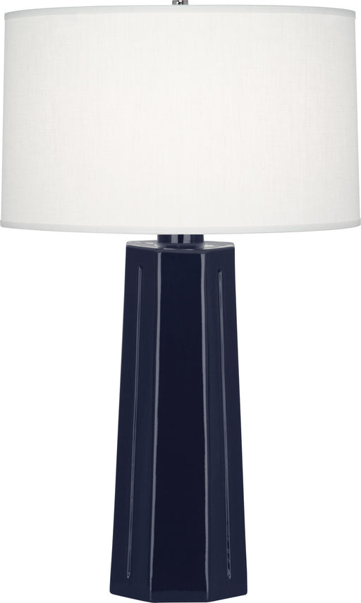 Robert Abbey - MB960 - One Light Table Lamp - Mason - Midnight Blue Glazed Ceramic