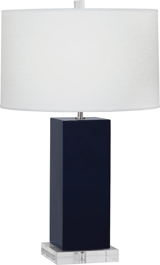 Robert Abbey - MB995 - One Light Table Lamp - Harvey - Midnight Blue Glazed Ceramic