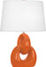 Robert Abbey - PM981 - One Light Table Lamp - Fusion - Pumpkin Glazed Ceramic w/ Polished Nickel