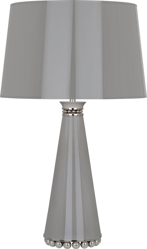 Robert Abbey - ST45 - One Light Table Lamp - Pearl - Smoky Taupe Lacquered Paint/Polished Nickel