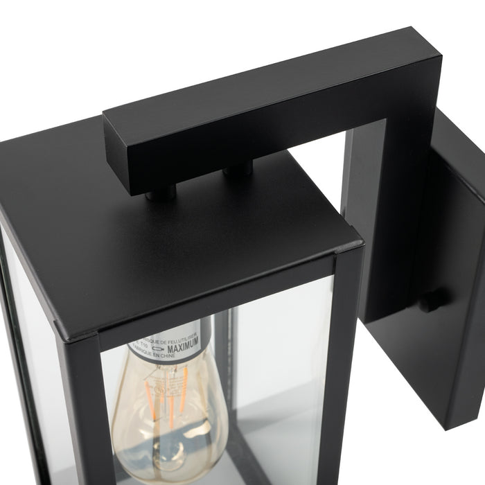 One Light Outdoor Wall Mount from the Capture Outdoor collection in Matte Black finish