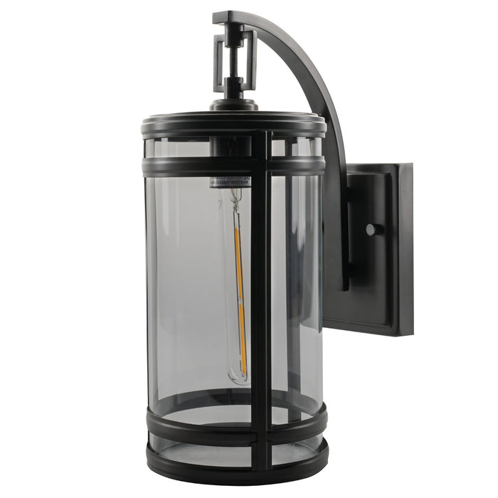 One Light Outdoor Wall Mount from the New Yorker Outdoor collection in Acid Dipped Black finish