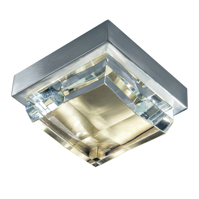 Norwell Lighting - 5379-BNSB-CL - LED Flush Mount - Crystal Mini Flush - Brushed Nickel/Satin Brass