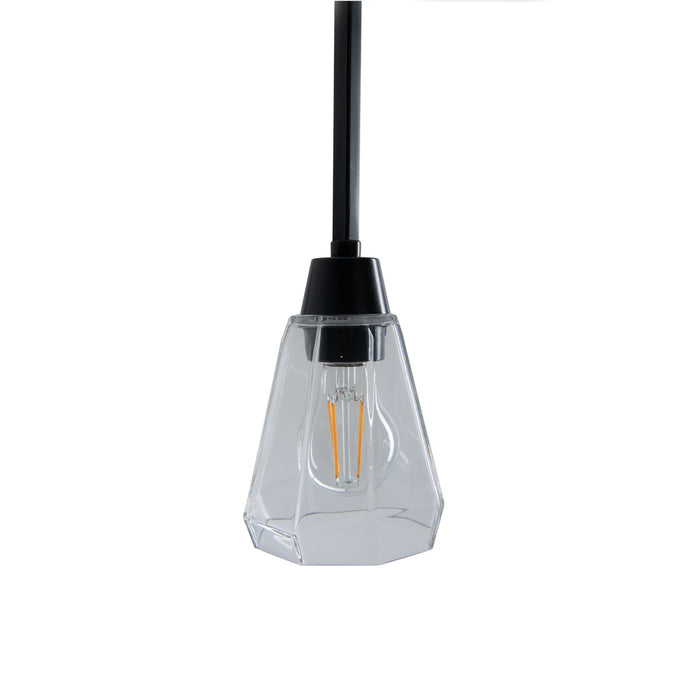 One Light Pendant from the Arctic Bath Series collection in Acid Dipped Black finish