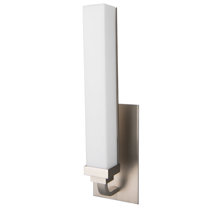 One Light Wall Sconce from the Tetris Single Sconce collection in Brush Nickel finish