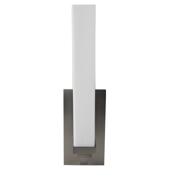 One Light Wall Sconce from the Tetris Single Sconce collection in Brush Nickel finish