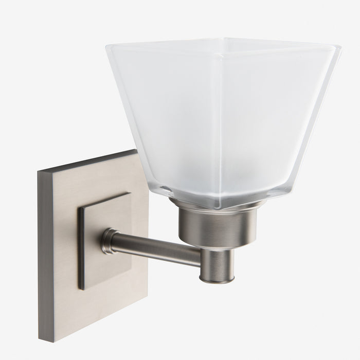 One Light Wall Sconce from the Matthew 1 Light Scone collection in Brush Nickel finish