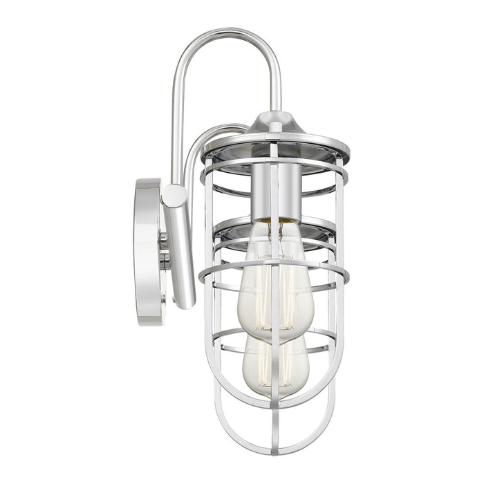 Two Light Bath from the Boothbay collection in Polished Chrome finish