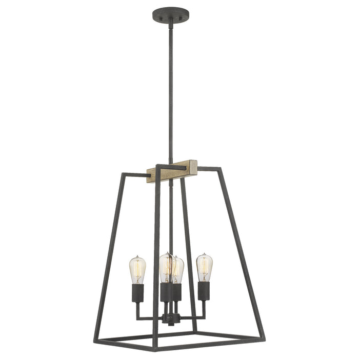 Four Light Foyer Pendant from the Brockton collection in Grey Ash finish
