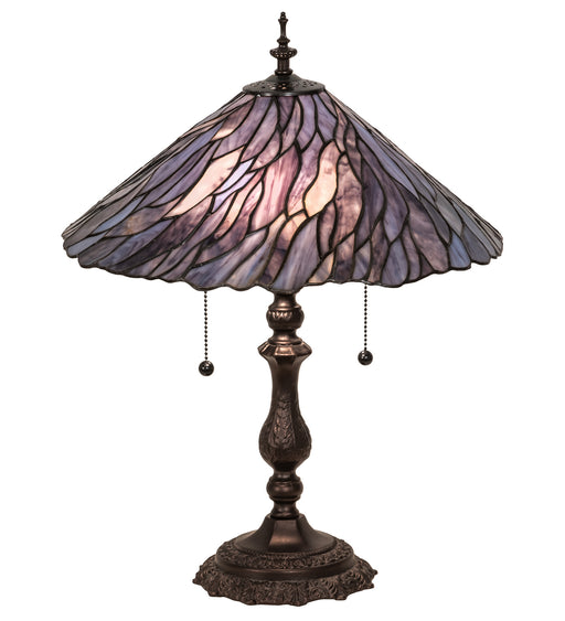 Meyda Tiffany - 218128 - Two Light Table Lamp - Willow - Mahogany Bronze