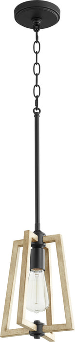 Quorum - 3189-69 - One Light Pendant - Alpine - Noir w/ Driftwood finish