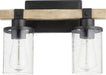 Quorum - 5189-2-69 - Two Light Vanity - Alpine - Noir w/ Driftwood finish