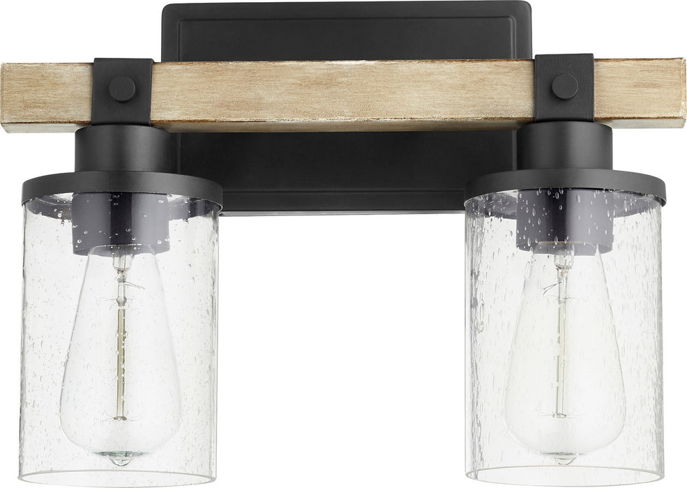 Quorum - 5189-2-69 - Two Light Vanity - Alpine - Noir w/ Driftwood finish