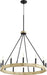 Quorum - 6189-12-69 - 12 Light Chandelier - Alpine - Noir w/ Driftwood finish