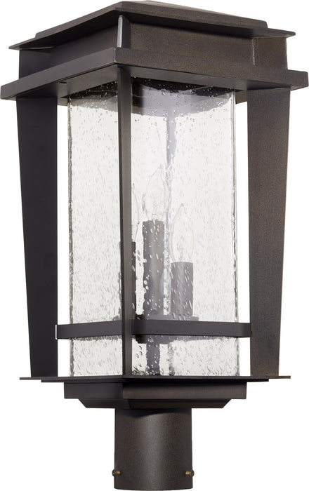 Quorum - 7042-3-86 - Three Light Post Mount - Easton - Oiled Bronze