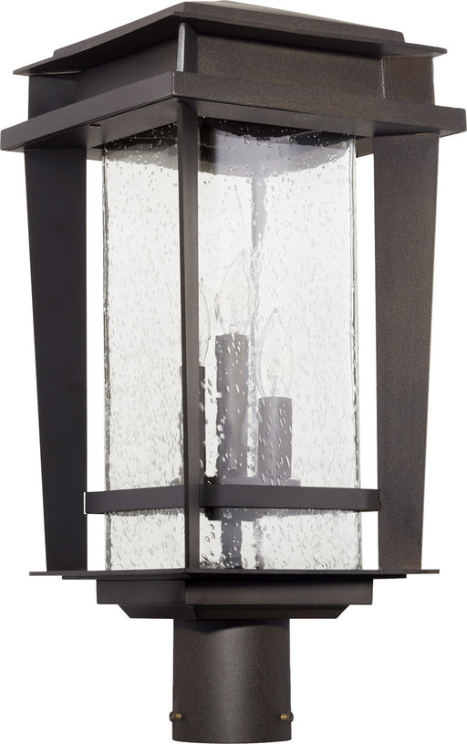 Quorum - 7042-3-86 - Three Light Post Mount - Easton - Oiled Bronze