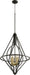Quorum - 8065-6-69 - Six Light Pendant - Noir
