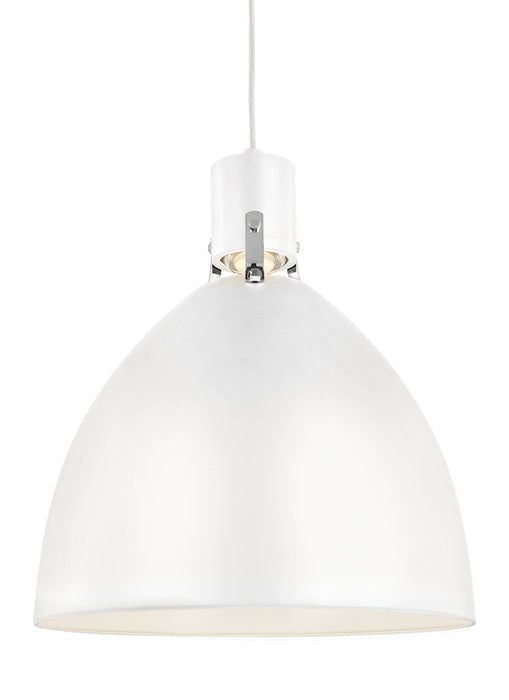 LED Pendant from the Brynne collection in Flat White finish