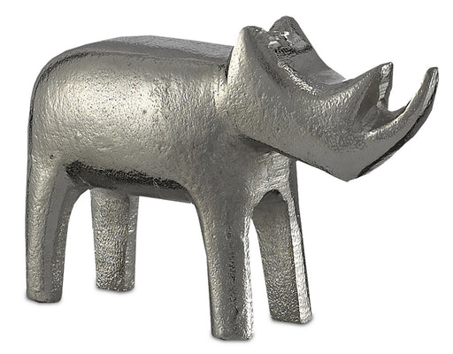 Currey and Company - 1200-0082 - Rhino - Silver