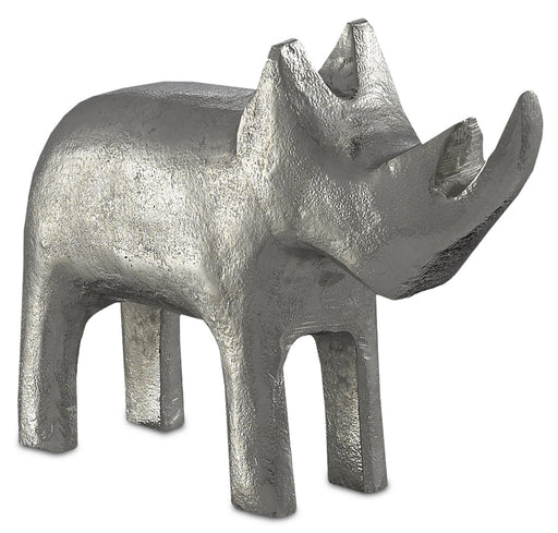 Currey and Company - 1200-0083 - Rhino - Silver