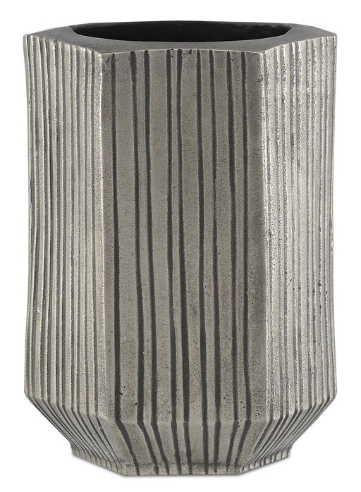 Currey and Company - 1200-0106 - Vase - Nickel Antique