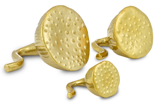 Currey and Company - 1200-0113 - Decorative Lotus Set - Metallic Gold